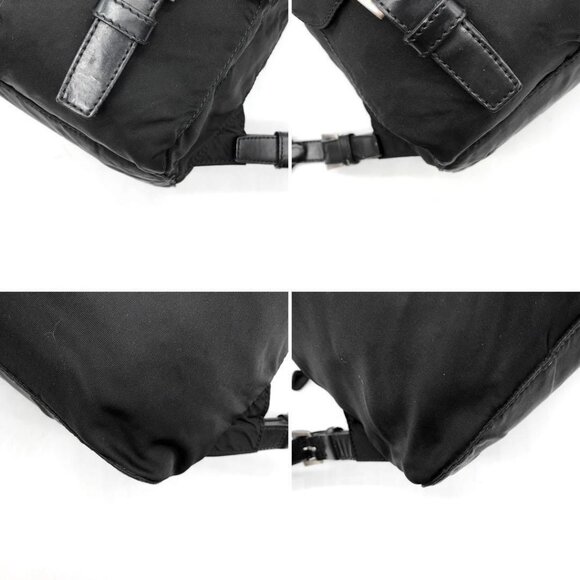 Authentic Prada Nylon Tessuto Backpack Saffiano Leather Shoulder Bag Purse Tote main image 6